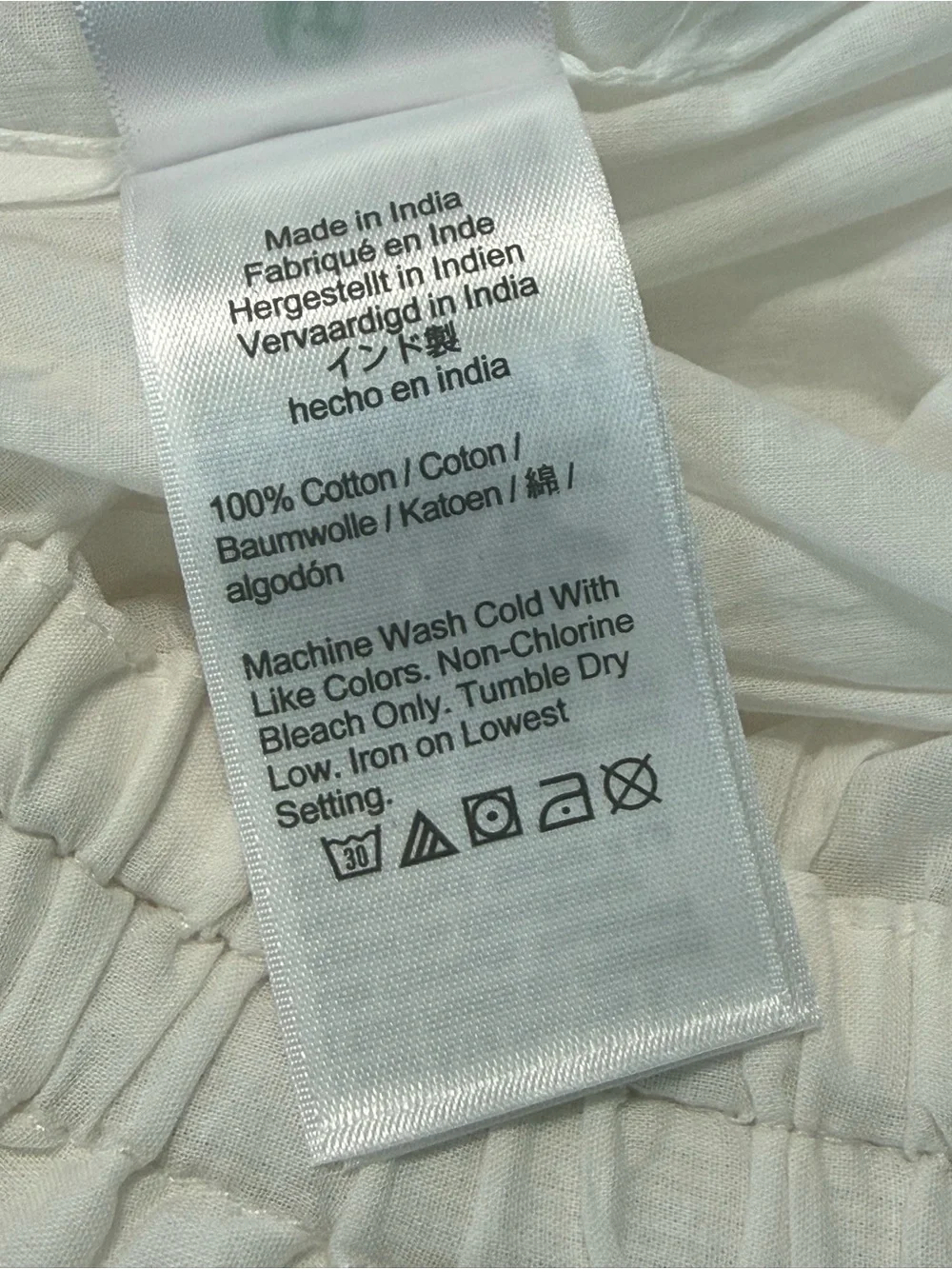 J. Crew White Maxi Swim Coverup Skirt
